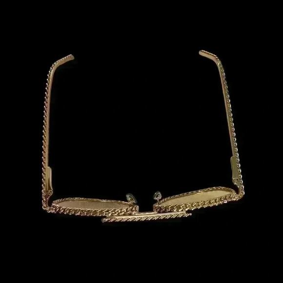 Gold and Black Men's Sunglasses - Picture 4 of 16